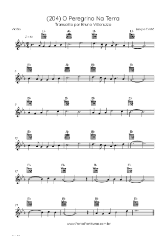 33169 Sheet music - (204) O Peregrino Na Terra - Acoustic Guitar