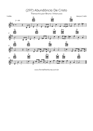 39866 Sheet music - (297) Abundância De Cristo - Acoustic Guitar