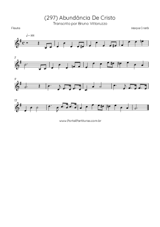 39859 Sheet music - (297) Abundância De Cristo - Flute