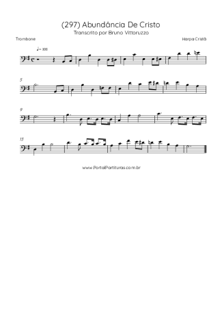 39864 Sheet music - (297) Abundância De Cristo - Trombone