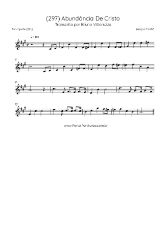 39865 Sheet music - (297) Abundância De Cristo - Trumpet