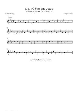 42975 Sheet music - (357) O Fim Das Lutas - Clarinet (C)