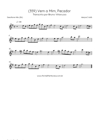 43003 Sheet music - (359) Vem A Mim Pecador - Alto Saxophone