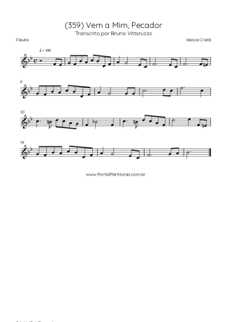 43000 Sheet music - (359) Vem A Mim Pecador - Flute