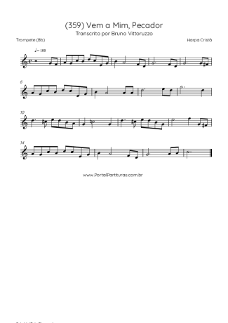 43006 Sheet music - (359) Vem A Mim Pecador - Trumpet