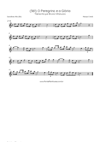 43027 Sheet music - (361) O Peregrino E A Glória - Alto Saxophone