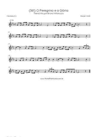 43023 Sheet music - (361) O Peregrino E A Glória - Clarinet (C)