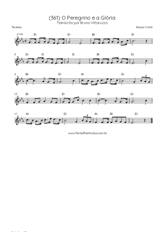 43028 Sheet music - (361) O Peregrino E A Glória - Keyboard