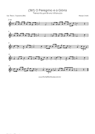 43026 Sheet music - (361) O Peregrino E A Glória - Tenor Saxophone Soprano (Bb)