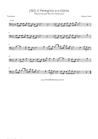 43029 Sheet music - (361) O Peregrino E A Glória - Trombone