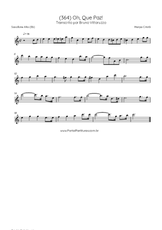 43063 Sheet music - (364) Oh, Que Paz! - Alto Saxophone