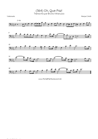 43069 Sheet music - (364) Oh, Que Paz! - Cello