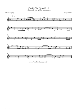 43058 Sheet music - (364) Oh, Que Paz! - Clarinet (Bb)