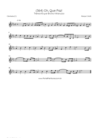 43059 Sheet music - (364) Oh, Que Paz! - Clarinet (C)