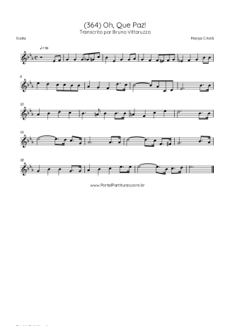 43061 Sheet music - (364) Oh, Que Paz! - Harmonica