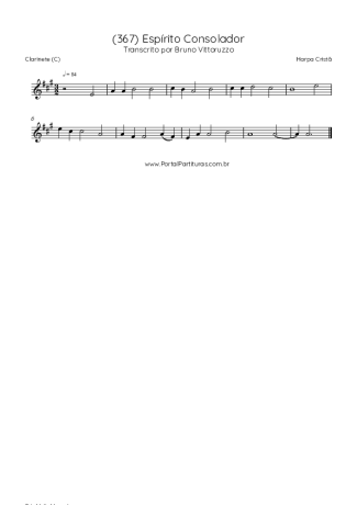 43095 Sheet music - (367) Espírito Consolador - Clarinet (C)