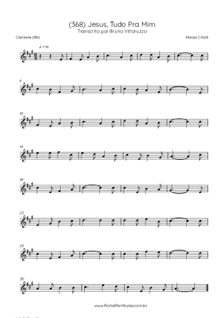 43106 Sheet music - (368) Jesus, Tudo Pra Mim - Clarinet (Bb)