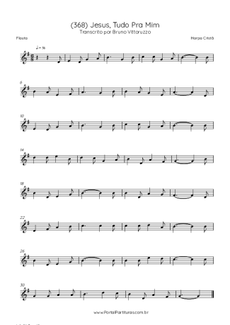 43108 Sheet music - (368) Jesus, Tudo Pra Mim - Flute