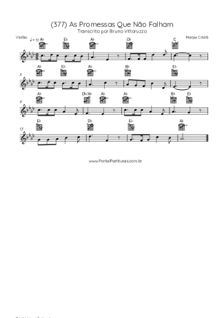 43223 Sheet music - (377) As Promessas Que Não Falham - Acoustic Guitar