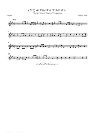 43236 Sheet music - (378) As Pisadas Do Mestre - Violin