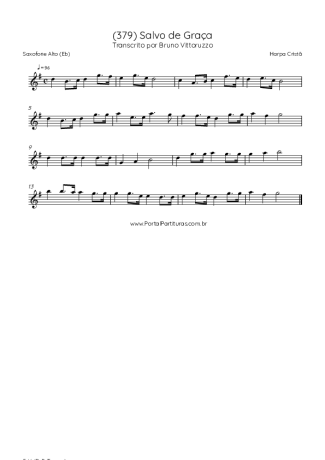 43243 Sheet music - (379) Salvo De Graça - Alto Saxophone