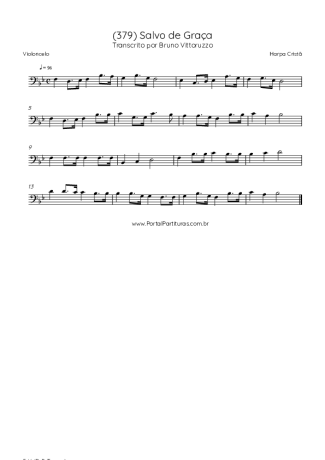 43249 Sheet music - (379) Salvo De Graça - Cello