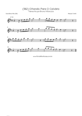 43279 Sheet music - (382) Olhando Para O Calvário - Alto Saxophone