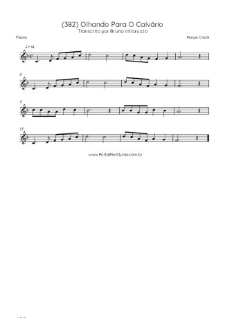 43276 Sheet music - (382) Olhando Para O Calvário - Flute