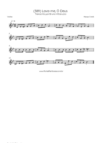 42888 Sheet music - (389) Lava-me, Ó Deus - Violin