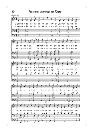 18592 Sheet music - (10) Prossegui Vitoriosos Em Cristo - Organ