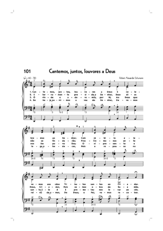 18744 Sheet music - (101) Cantemos Juntos Louvores A Deus - Organ
