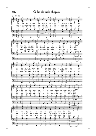 18750 Sheet music - (107) O Fim De Tudo Chegará - Organ