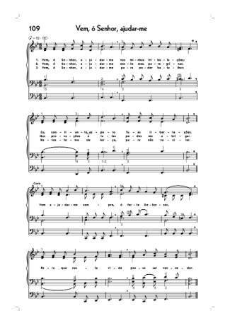 18752 Sheet music - (109) Vem Ó Senhor Ajudar Me - Organ
