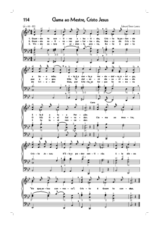 18757 Sheet music - (114) Clama Ao Mestre Cristo Jesus - Organ
