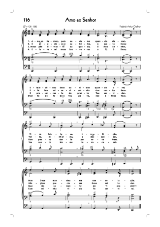 18759 Sheet music - (116) Amo Ao Senhor - Organ
