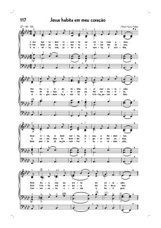 18760 Sheet music - (117) Jesus Habita Em Meu Coração - Organ