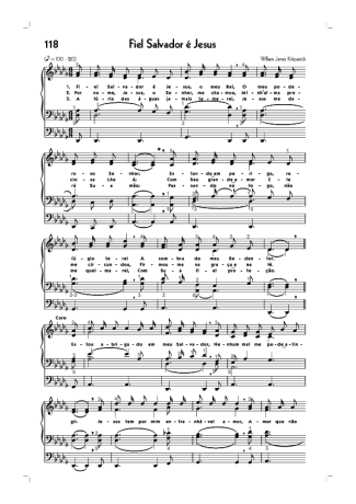18761 Sheet music - (118) Fiel Salvador É Jesus - Organ