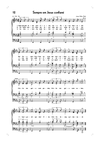 18594 Sheet music - (12) Sempre Em Jesus Confiarei - Organ