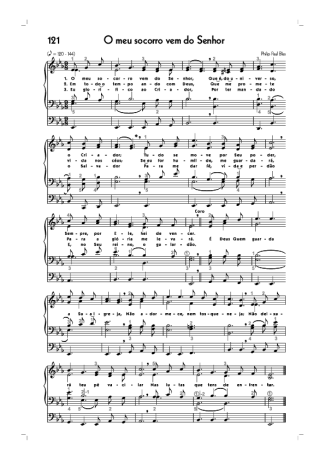 18764 Sheet music - (121) O Meu Socorro Vem Do Senhor - Organ