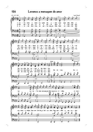 18769 Sheet music - (126) Levemos A Mensagem De Amor - Organ