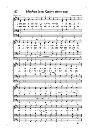 18770 Sheet music - (127) Meu Bom Jesus Contigo Almejo Estar - Organ