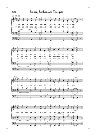 18775 Sheet music - (132) Eis Me Senhor Aos Teus Pés - Organ
