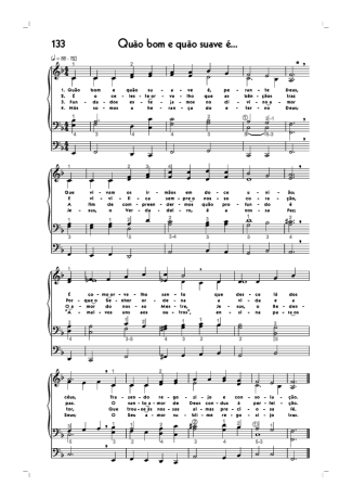 18776 Sheet music - (133) Quão Bom E Quão Suave É - Organ