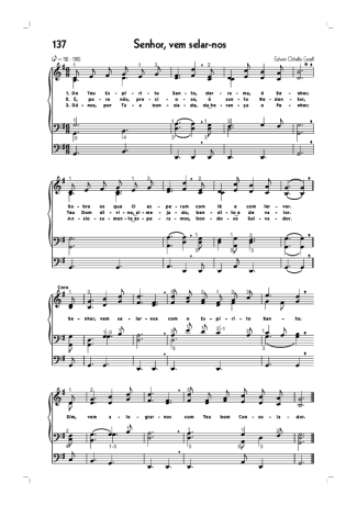 18780 Sheet music - (137) Senhor Vem Selar Nos - Organ