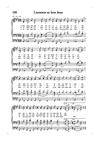 18781 Sheet music - (138) Louvemos Ao Bom Jesus - Organ