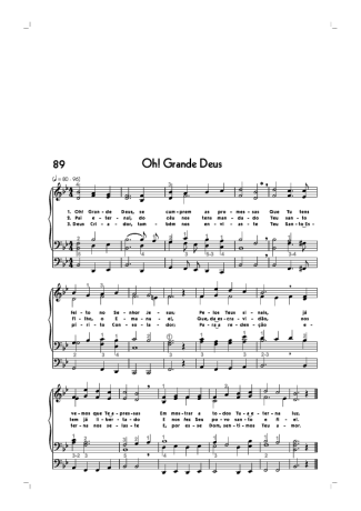 18732 Sheet music - (89) Oh Grande Deus - Organ