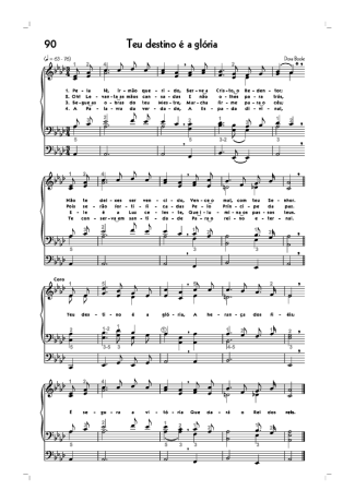 18733 Sheet music - (90) Teu Destino É A Glória - Organ
