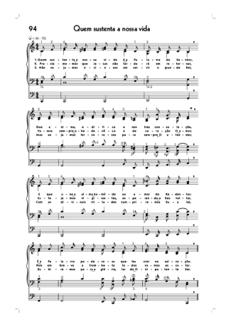 18737 Sheet music - (94) Quem Sustenta A Nossa Vida - Organ