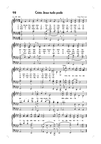 18741 Sheet music - (98) Cristo Jesus Tudo Pode - Organ