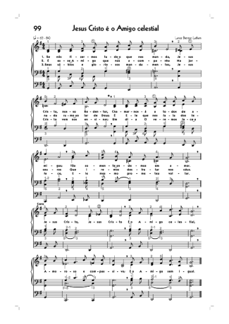 18742 Sheet music - (99) Jesus Cristo É O Amigo Celestial - Organ